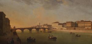 PATCH Thomas 1720-1782,Florence, a View of the Arno River with the Ponte ,Sotheby's GB 2024-02-01