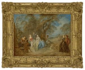 PATER Jean Baptiste 1695-1736,An elegant company in a park,Christie's GB 2023-12-08