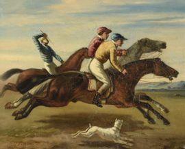 PATERNOSTRE Louis 1824-1879,Course de chevaux,Art Valorem FR 2021-12-16