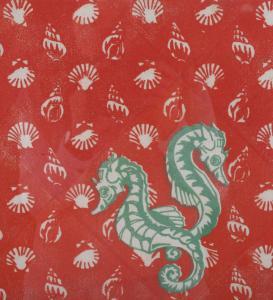PATERSON Mary Viola 1899-1981,Seahorses,Burstow and Hewett GB 2023-02-23