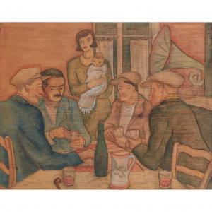 PATERSON Mary Viola 1899-1981,THE CARD PLAYERS,Lyon & Turnbull GB 2023-02-07