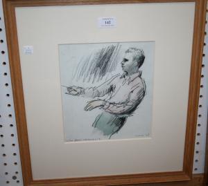 PATRICK Cordelia,'Colin Davis rehearsing LSO' (Study of the Conductor),Tooveys Auction GB 2011-10-05