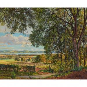 PATRICK James McIntosh,AUTUMN, CARSE OF GOWRIE FROM ABOVE MILLHILL,Lyon & Turnbull 2023-06-08