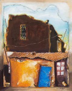 PATRICK MAUTLOA Kagiso 1952,Township Scene,1998,Strauss Co. ZA 2023-05-15