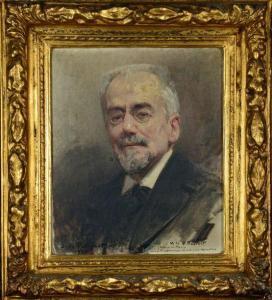 PATRICOT Jean 1865-1928,Portrait du maire de Passy, Dr Bouillet,1920,De Maigret FR 2020-07-01
