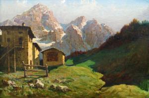 PATRIGNANI Carlo 1869-1948,Chalets in a mountain landscape,Rosebery's GB 2017-03-29