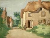 PATTERSON Ambrose MacCarthy 1877-1967,French Village Scene,1904,Leonard Joel AU 2010-02-28