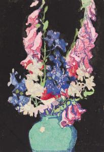 PATTERSON Margaret Jordan 1867-1950,Garden Flowers,1921,Swann Galleries US 2024-03-14