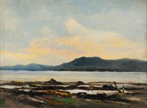 PATTERSON Robert M,VIEW ACROSS THE LOUGH,Ross's Auctioneers and values IE 2023-07-19