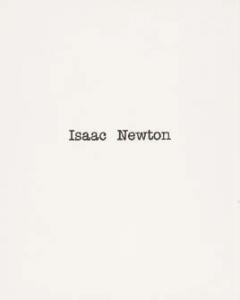 PATTERSON Simon 1967,Isaac Newton,1993,Mainichi Auction JP 2022-10-29