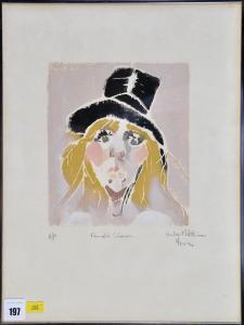 PATTISON Hubert 1900-1900,Female Clown,1974,Anderson & Garland GB 2016-07-19