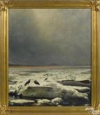 PATTISON Robert J 1838-1903,Winter landscape,Pook & Pook US 2017-01-13