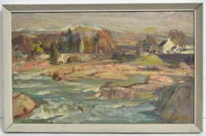 PATTISON Thomas William 1894-1983,River and Rocks,Anderson & Garland GB 2023-09-07
