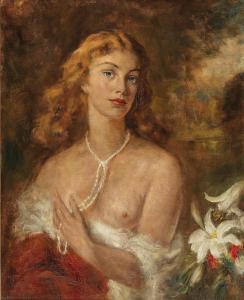 PATZELT Andreas 1896-1980,Portrait of a woman with bare chest,Palais Dorotheum AT 2019-06-27
