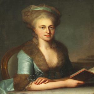 PAUELSEN Erik 1749-1790,Portrait of Johanne Charlotte Sophie Zinn,1780,Bruun Rasmussen DK 2014-06-10