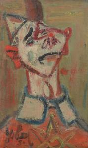 PAUL GEN 1895-1975,Cubist Clown,1950,Burchard US 2016-10-16