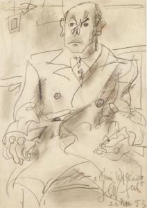 PAUL GEN 1895-1975,PORTRAIT DE WILLING,1956,Pillon FR 2015-05-10