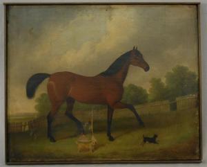 PAUL J.G 1914-1979,HORSE AND DOGS IN PASTURE,1855,Grogan & Co. US 2008-12-07