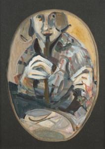 PAUL Joanna Margaret 1945-2003,Self Portrait,Webb's NZ 2023-09-25
