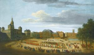 PAUL John 1700-1800,VIEW OF HORSE GUARDS PARADE, LONDON, WITH A ROYAL ,Sotheby's GB 2012-12-06