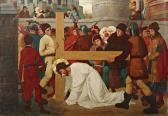 PAUL KROMJONG 1903-1979,Kruiswegstatie: Christus neemt het kruis op zijn s,Venduehuis NL 2012-08-29