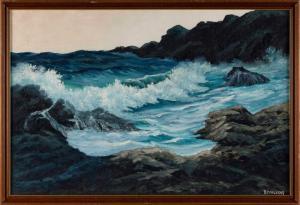 PAULEKAS BEN 1915-2004,Crashing waves,Eldred's US 2023-01-26