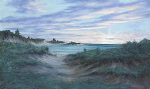 PAULEKAS BEN 1915-2004,Sunrise on the coast,Eldred's US 2014-06-06