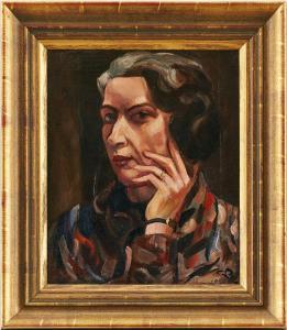 PAULI Georg 1855-1935,Porträtt föreställande kvinna,Uppsala Auction SE 2023-08-15
