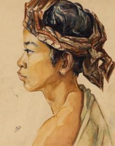 PAULIDES Hendrik 1892-1967,A portrait of an Indonesian boy,Venduehuis NL 2022-11-24
