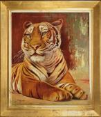 PAULMOY JEAN,tigre allongé,1930,Aguttes FR 2013-11-13