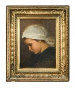 PAULSEN Fritz 1838-1898,Portrait of a girl in contemplation,Cheffins GB 2022-09-21