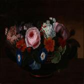 PAULSEN J.N 1800,Flowers in a Greek bowl,1862,Bruun Rasmussen DK 2016-08-29
