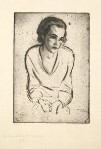 PAUNZEN Arthur 1890-1938,"Studie", portrait of a lady,1938,Bonhams GB 2011-03-16