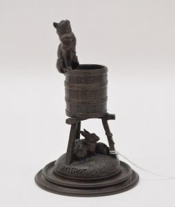 PAUTROT Ferdinand 1832-1874,Figure Of A Cat W/ Rabbits,Hood Bill & Sons US 2024-01-16