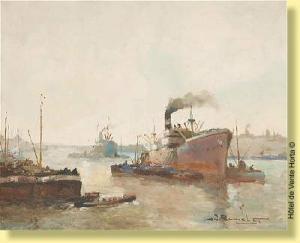 PAUWELS Tone 1940,Cargos dans le port d'Anvers,Horta BE 2007-04-23