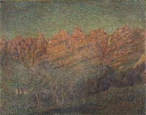 PAVAN Angelo 1893-1945,Catena montuosa,Meeting Art IT 2009-02-28