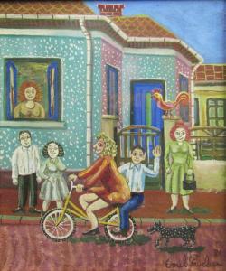 PAVELESCU Emil 1949,"La Cocosul Rosu",1981,Alis Auction RO 2012-10-23