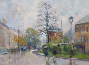 PAVIL Elie Anatole 1873-1948,Un jour de pluie,Auxerre Enchères FR 2024-04-07