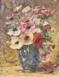 PAVIOT Louis Claude 1872-1943,Bouquet de pavots,Conan-Auclair FR 2021-12-16