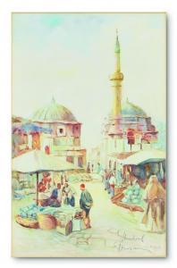 Pavlikievich J,View of Uskudar Ahmediye,1924,Alif Art TR 2017-12-16