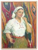 Pavliouk Galina Georgievna 1955,Self-portrait,Dickins GB 2017-12-08