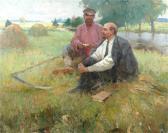 PAVLOVITCH GORYUNOV VICTOR,Vladimir Lenin sitting in the fields with a pea,John Nicholson 2008-11-21
