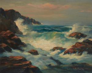 PAWLA Frederick Alexander 1876-1964,Surging Seas,John Moran Auctioneers US 2023-04-03
