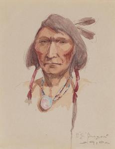 PAXSON Edgar Samuel 1852-1919,Cree Brave,1910,Bonhams GB 2023-11-07