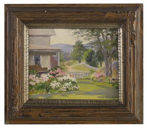 PAXSON Ethel Easton 1885-1982,Country House, Springtime,New Orleans Auction US 2019-08-24