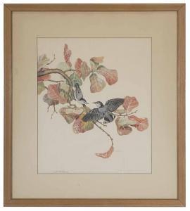 PAXTON OLIVER Elisabeth 1891-1977,Nuthatch,Brunk Auctions US 2017-01-27