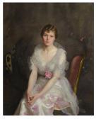 PAXTON WILLIAM M C GREGOR 1869-1941,PORTRAIT OF LOUISE CONVERSE (MRS. JUNIUS S. MORG,1915,Sotheby's 2019-05-21