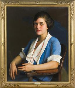 PAXTON William MacGregor 1869-1941,Portrait of a seated woman,Eldred's US 2019-11-22
