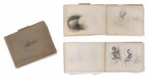 PAXTON William MacGregor,Sketchbook containing approx. 15 figural sketches,Eldred's 2021-11-19