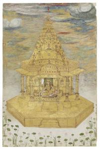 PAYAG,THE GODDESS BAGALAMUKHI ENTHRONED IN A GOLDEN TEMPLE,1630,Christie's GB 2018-10-25